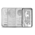 5 oz Silver Bar (Varied Condition, Any Mint) Random Brand