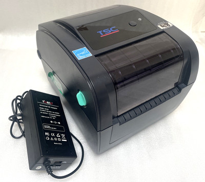TSC TC200 203 DPI Thermotransfer Etikettendrucker für Barcodes & Etiketten mit Netzteil 48