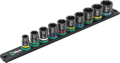 Wera 9607 Magnetschiene B Impaktor 1,3/8'' metrisch Schlagschrauber-Steckschlüsselsatz 05005451001