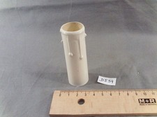 Fausse bougie fourreau  22 x 80 mm blanc en plastique (réf DJ54)