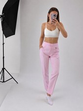 Vintage MCM Sports Pink Gingham Pants Y2K Designer Golf Trousers early 2000s era