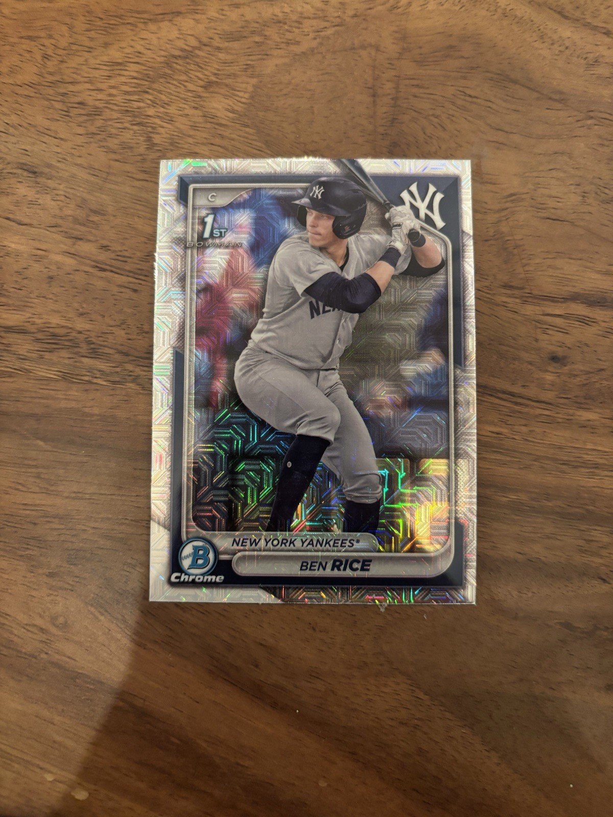 2024 Bowman Chrome - Prospects Ben Rice #BCP-186 Mojo Refractor (RC)