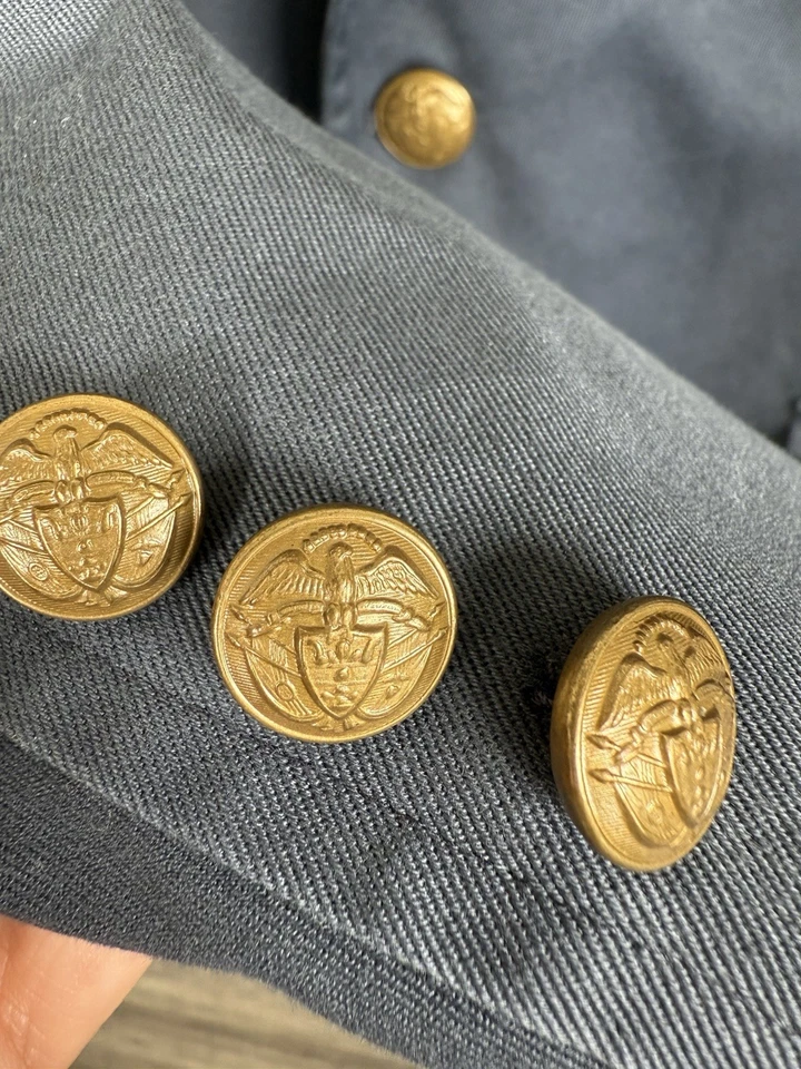 Vintage Polo Ralph Lauren 42L Navy Denim Blazer Guaranteed to Wrinkle USA READ - Image 3 of 4