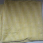 Yellow and White GINGHAM CHECKS Fabric 45x74" Remnant Material