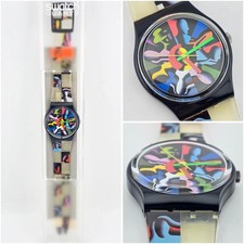 Swatch Gent GB156 Dodici Apostoli 1994 Mark Kostabi NOS Rare Artist