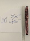 Wahl Oxford Red Marble Fountain Pen 14k Soft Gold Nib Restored — photo 2