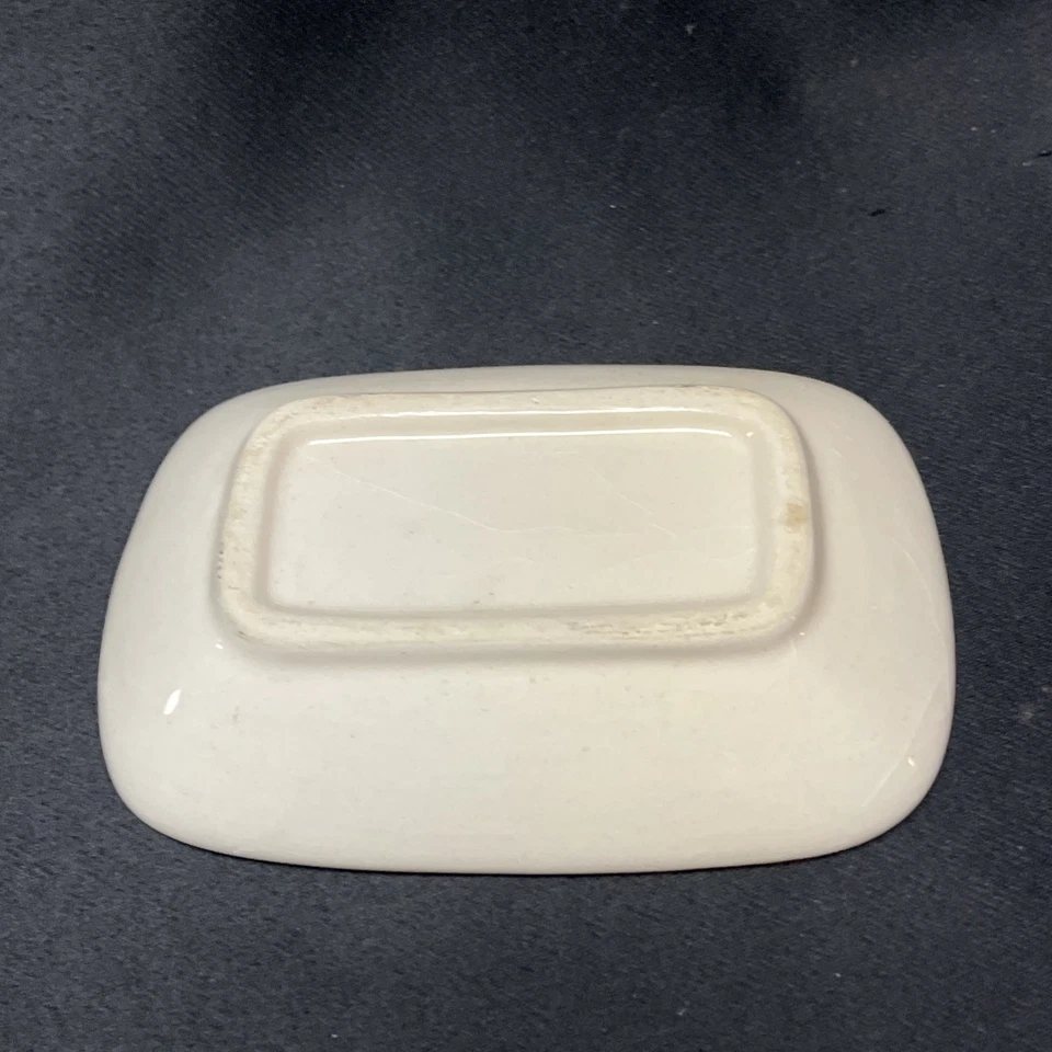 Mr. & Mrs Cerámica Dos Secciones Anillo Plato Blanco Matrimonio Boda Foto 2 de 4