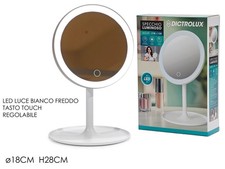 Specchio Luminoso per Trucco Make Up Luce LED Touch Regolabile 90° 