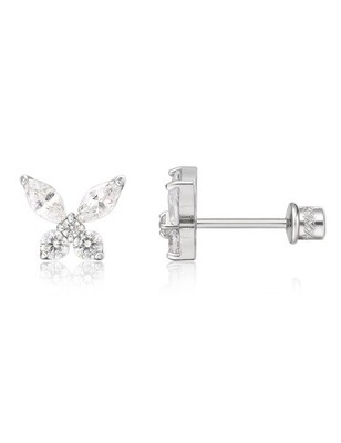 Hypoallergene G23 Implantat Grade Titan Ohrstecker Schmetterling Ohrringe Tragus 20G Hel