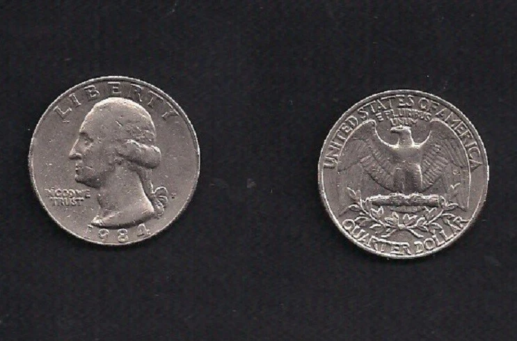 USA 1984 Quarter Dollar P? (siehe Foto) - Bild 1 von 1