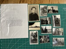 WWII ID'd US Soldier Photo Lot w/ Copy of SM and BS Citations.