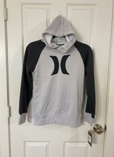 Hurley Boys Hoodie Size Medium Gray  Black New With Tags
