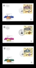 ISRAEL 1986 JEWISH ACADEMIC INSTITUTIONS #939-941 FDC