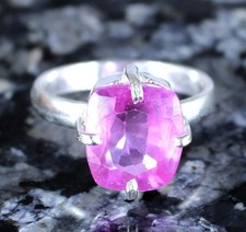 Anello Pavè Quadrato Piccolo - Rosè - Ciclamino - Pianeta BEADS srls