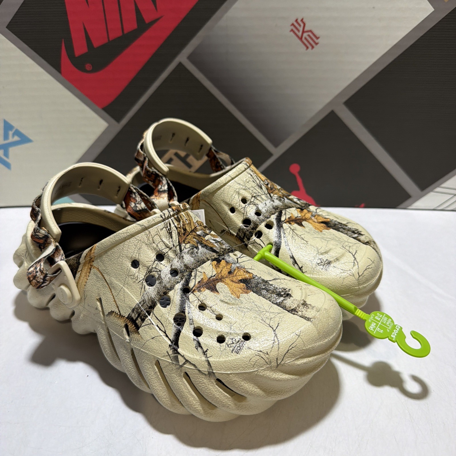 Crocs x Realtree Edge Echo Clogs Bone White Camo 208232-2Y2 Men's Sz 5 WMNS Sz 7 image 2