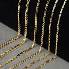 10k Gold Classic Box Chain Solid 