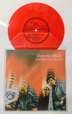DEPECHE MODE SOMETIMES I WISH UK 7'' FLEXI RED 45 W. FREE CUSTOM PIC SLEEVE