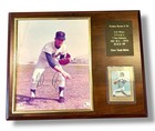 Nolan Ryan Signed 8x10 Photo on 324 Win Plaque with Baseball Card & GA Cert — photo 1
