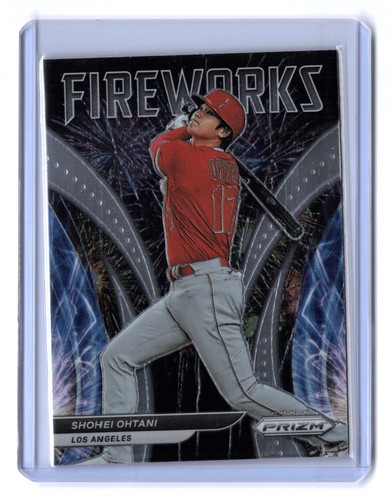2022 Panini Prizm Shohei Ohtani #F-3 Fireworks Silver Prizm Los Angeles Angels