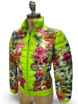 Moncler Floral Coats, Jackets & Vests Nylon Outer Shell for Women