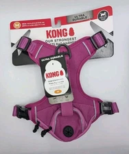 KONG Ultra Durable Dog Harness Pink Medium Waste Bag Pocket