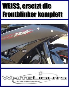LED-Mini-Blinker-Verkleidungsblinker-weiss-Yamaha-YZF-R6-RJ05-RJ09-RJ11-RJ15