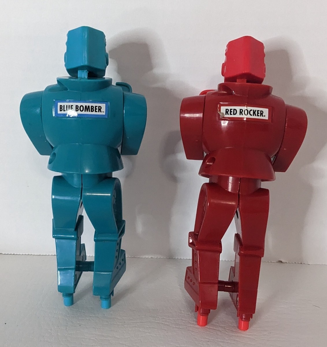 Vintage Rockem Sockem Blue Bomber Red Rocker Boxing Robot Toy