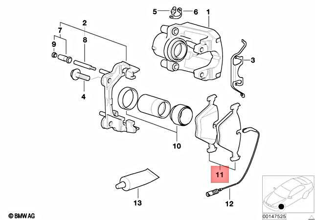 Genuine BMW Brake Pads 34116761280 | eBay