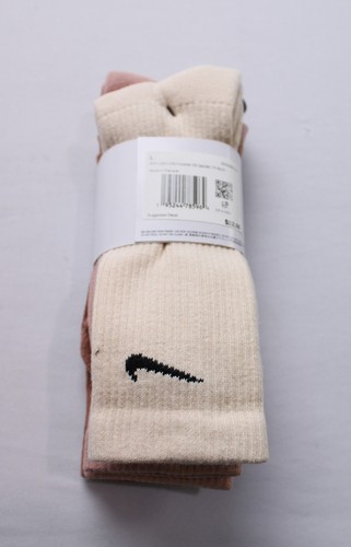 Nike Women's Everyday Plus Cushioned Crew Sock 3-Pack DM3 Multicolor Large NWT - Picture 3 of 4