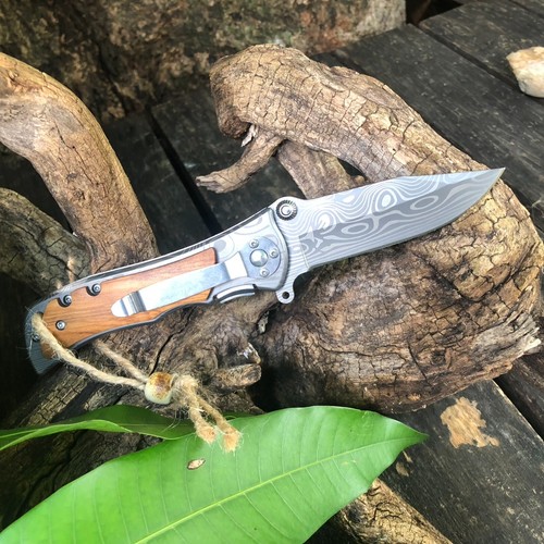Pocket Folding Knife with Stainless Steel, Safety Liner-Lock Personalized - Picture 3 of 13