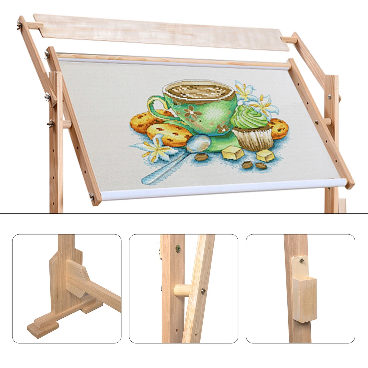 Quilting Frames for Hand Quilting 360 Degree Adjustable Embroidery Stand