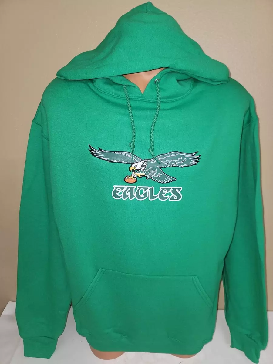 30125 NFL Apparel PHILADELPHIA EAGLES THROWBACK Hooded Hoodie SWEATSHIRT