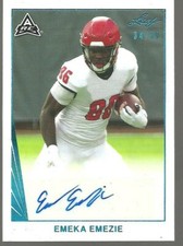 Emeka Emezie 2021 Leaf  Memories BLUE ARC Auto Autograph Rookie R/C #34/50