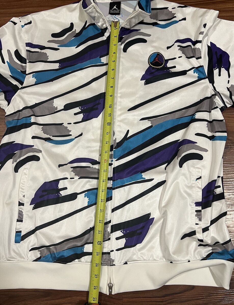 RARE VTG Nike Air Jordan Retro 8 Aqua Concord Track Jacket RARE VTG Nike Air Jordan Retro 8 Aqua Concord Track Jacket