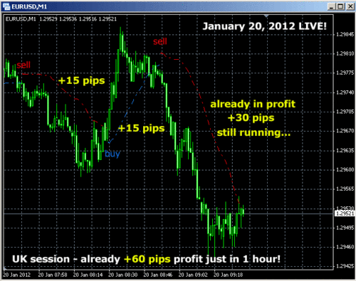 100 Pips Daily Scalper with Alerts for MT4 - Bild 1 von 1