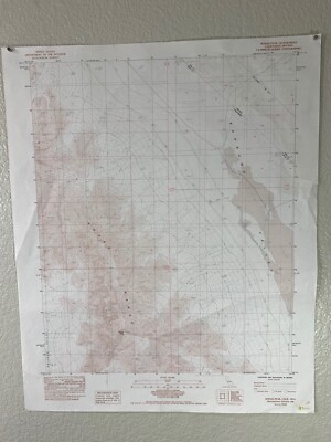 1984 USGS Topo Topographic Map Geological 22'' x 27'' Nopah Peak California Nevada