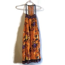 Urban Outfitters Ecote’ Women’s Gigi Orange Floral Print Boho Mini Dress Sz M
