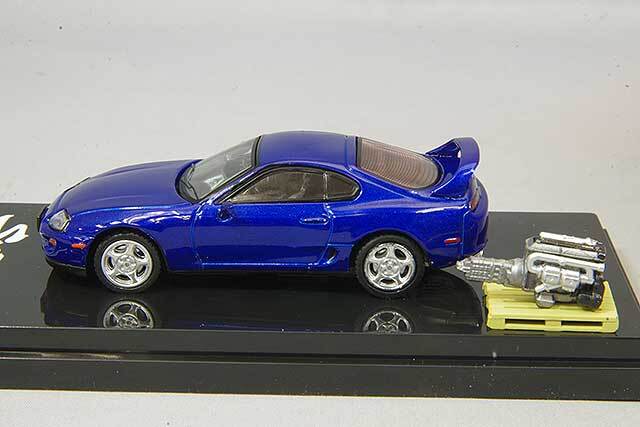 1/64 Hobby Japan Toyota SUPRA RZ JZA80 with Engine Display Blue