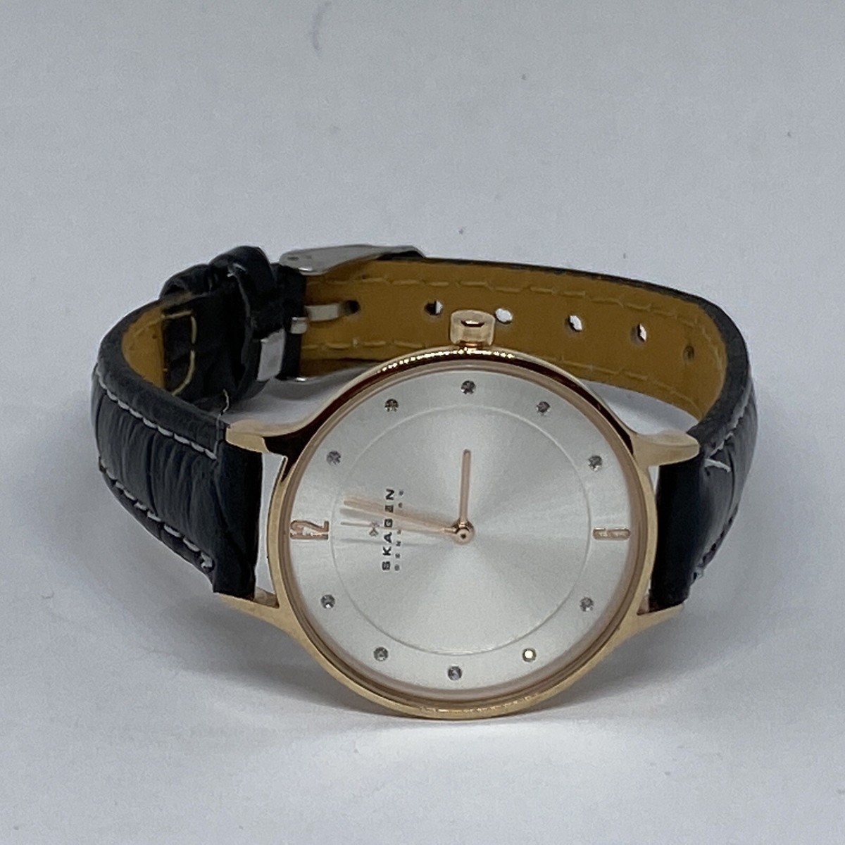 Skagen Anita SKW2151 Women\'s Black Leather Analog Dial Quartz Wrist Watch JK591 Skagen Anita SKW2151 Women main image 2