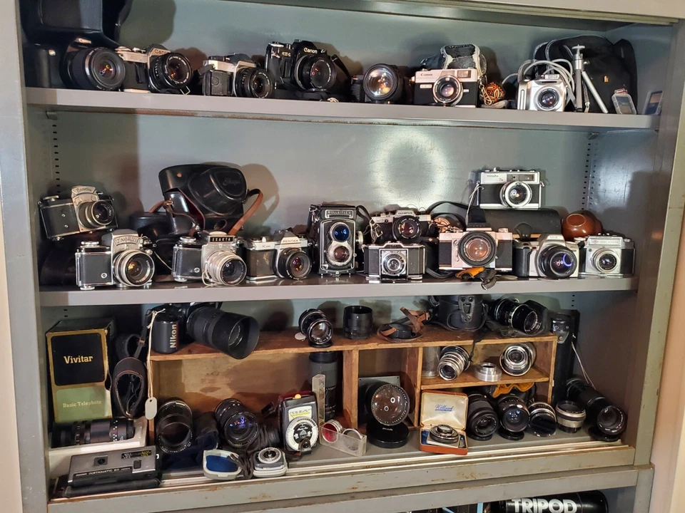 Lente mixta colección cámara 35 mm vintage Rollei, Nikon, Canon Zeiss, Graflex  Foto 2 de 4