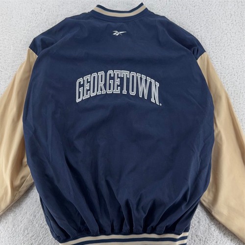 vtg GEORGETOWN UNIVERSITY HOYAS REEBOK VARSITY BOMBER JACKET XL ncaa - Picture 4 of 8