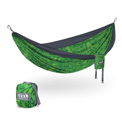 ENO DoubleNest Hammock - Lightweight & 1 to 2 Person Hammock - Boulder/Melon