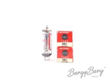 2 Vintage National 0B2 Voltage Regulator, Diode, Glow-Discharge Audio Vacuum Tub
