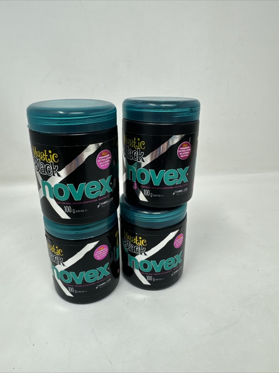 Novex Mystic Black Hair Mask 4-Pack 3.5oz/100g. each. Baobab Oil