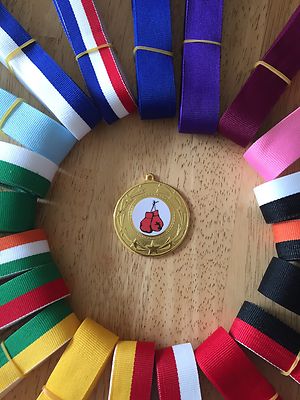 10x Boxmedaillen 50mm Auswahl an Bändern Top Preis-Leistungs-Verhältnis!! Großeinkauf tolle Qualität