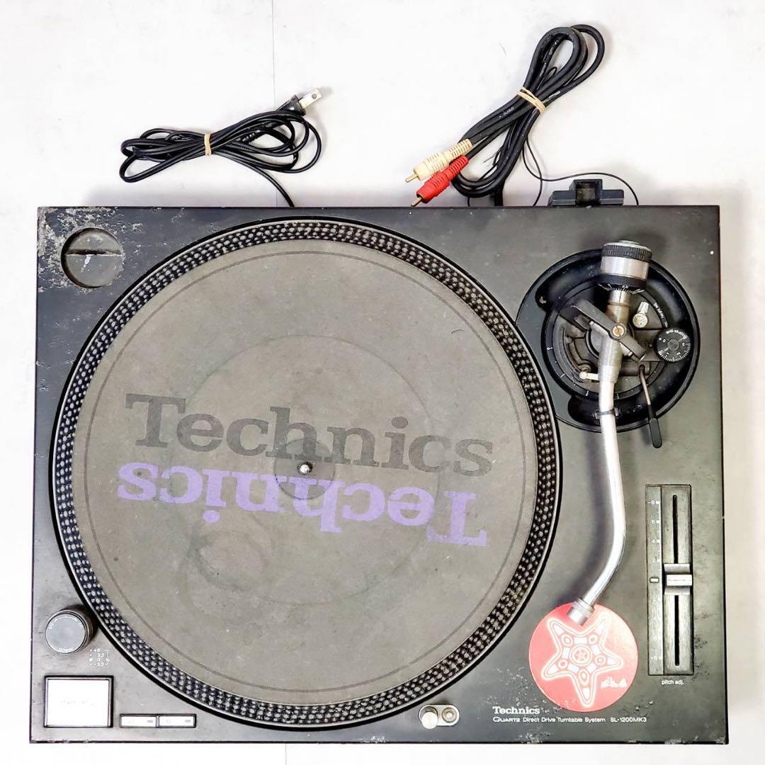 JUNK Technics SL-1200MK3 Black Direct Drive DJ Turntable W/O JUNK Technics SL-1200MK3 Black Direct Drive DJ Turntable W/O