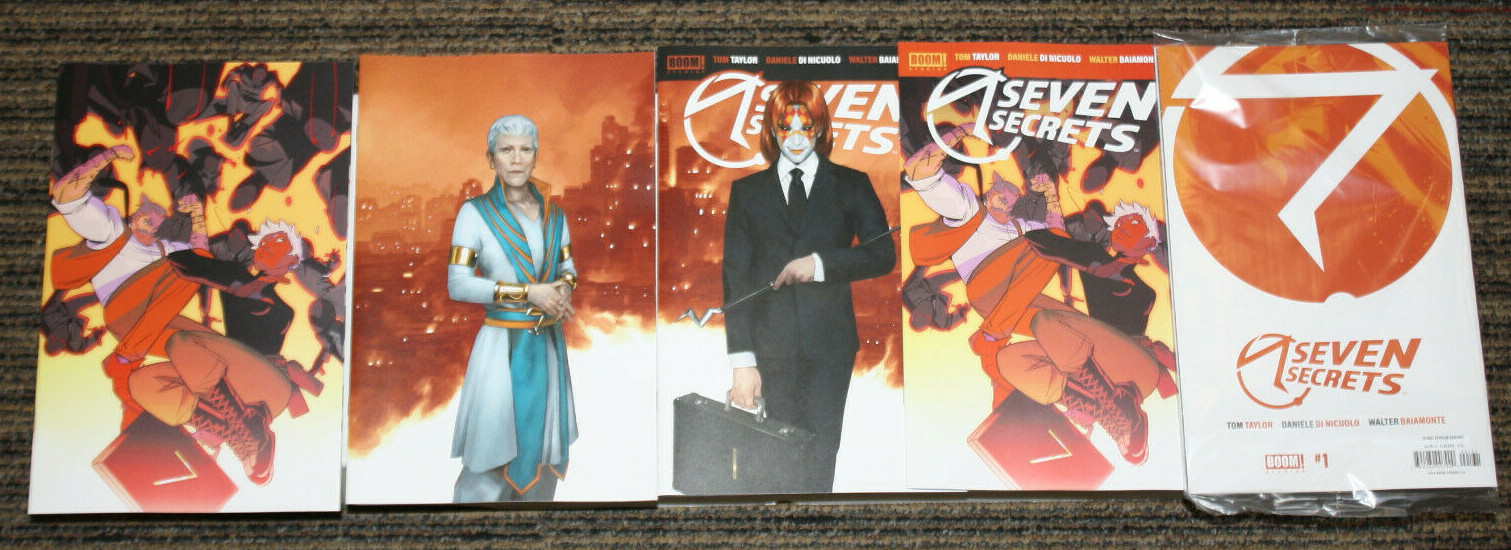 BOOM! Seven Secrets #1 FIVE COVER LOT - ALL 1sts - INC ONE PER STORE, 1:25 1:10