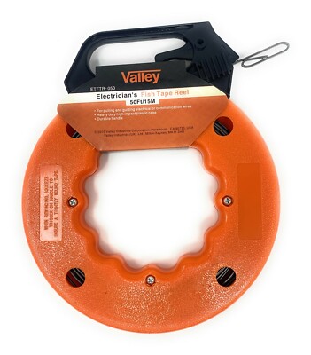 50 Ft/ 15M Electrician 's Fish Tape Reel | eBay