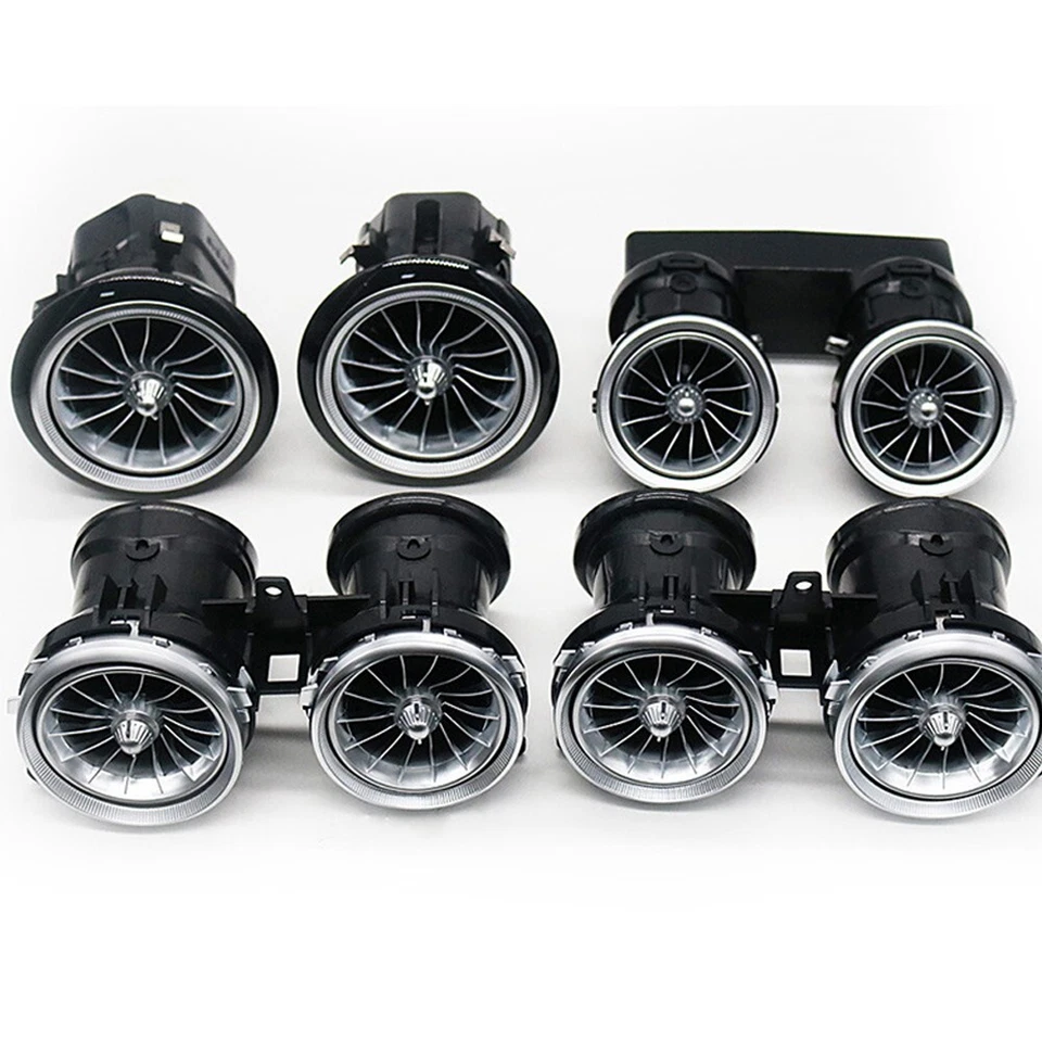 NEW 8pc Ambient Light AC Vent For Mercedes Benz E-Class W213 E300 E63S 2016-2023 - Image 2 of 4