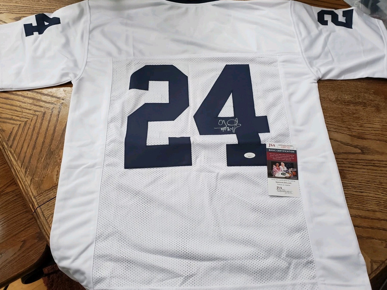 OJ McDuffie Autographed Signed Penn State Nittany Lions Nice Penn State PSU Custom Jersey Football JSA NCAA 